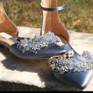 badgley mischka abby ankle strap flat